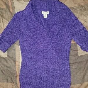 Short sleeve sweater shirt